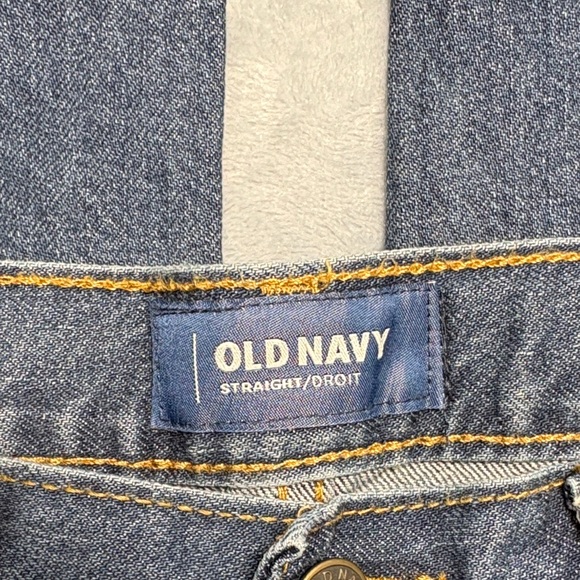 Old Navy Boy's Dark Blue Straight Leg Jeans - Picture 2 of 8